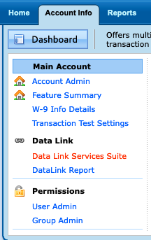 CCBill data link services navigation