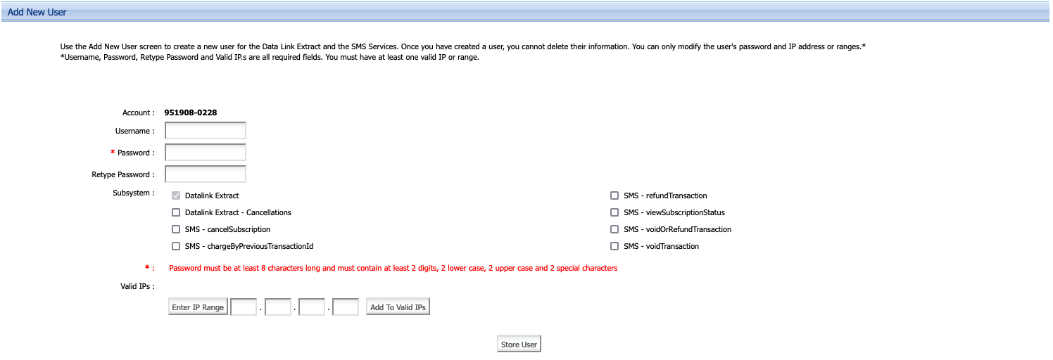 CCBill store user settings