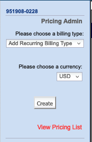 CCBill pricing admin