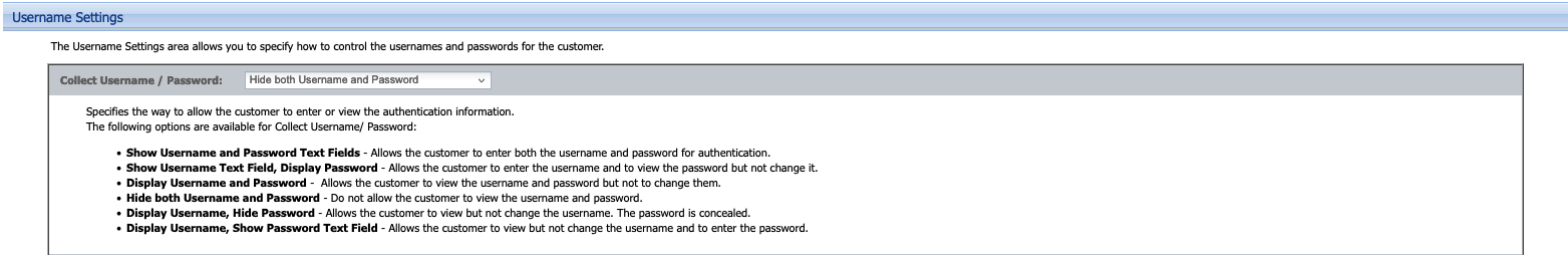CCBill collect username and password settings